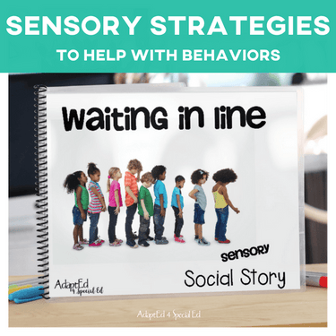 Waiting In Line: Sensory Social Story (Printable PDF) - AdaptEd4SpecialEd
